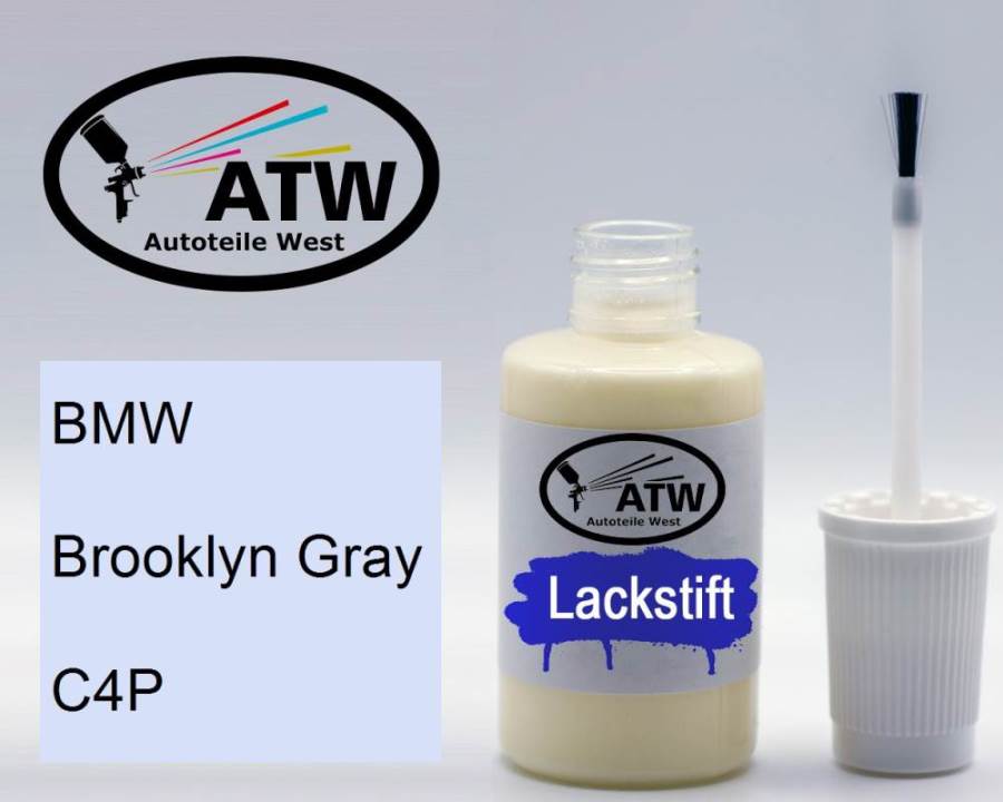 BMW, Brooklyn Gray, C4P: 20ml Lackstift, von ATW Autoteile West.